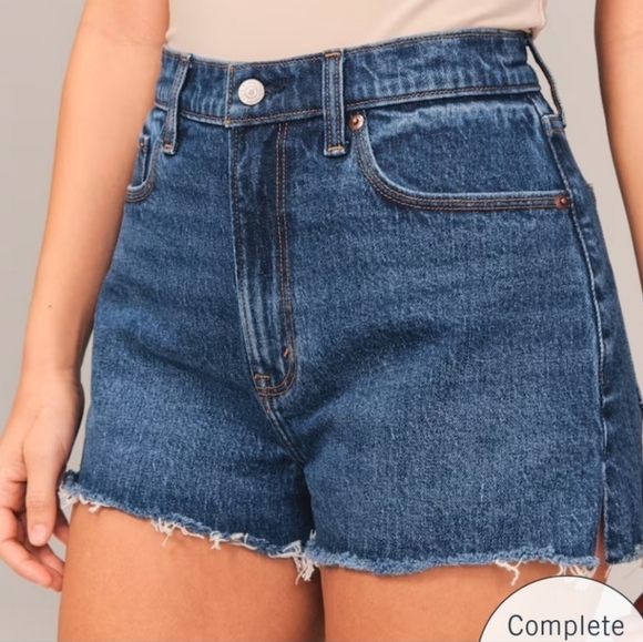 ABERCROMBIE & FITCH High Rise The Cutoff Shorts - Size 29 - Picture 1 of 5